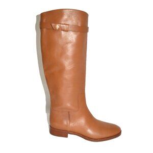 New! Tory Burch Everly Strap Riding Boots Size 10 M Sierra Tan DD222A